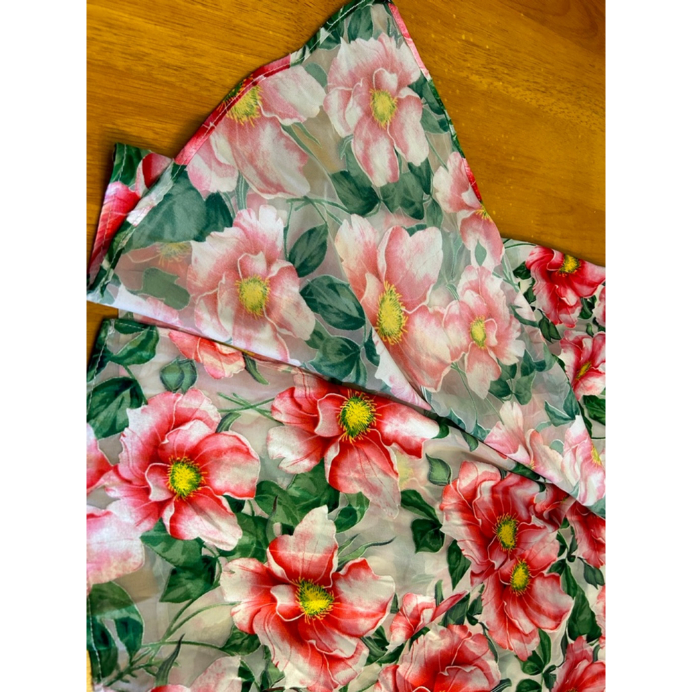 .NWT ALICE + OLIVIA Samantha Floral Silk Blend Midi Dress SZ 14 - Picture 10 of 16